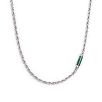 Collana Marlù Uomo in Acciaio Malachite 30CN0009-V - 30CN0009-V